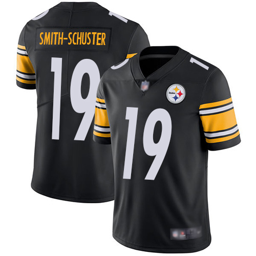 Men Pittsburgh Steelers Football #19 Limited Black JuJu Smith Schuster Home Vapor Untouchable Nike NFL Jersey